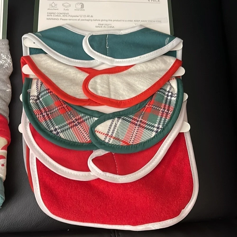 2 set - 8 pack bibs for babies